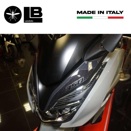 Adesivi resina 3D per muso frontale scooter compatibili con Honda Forza 350 2022