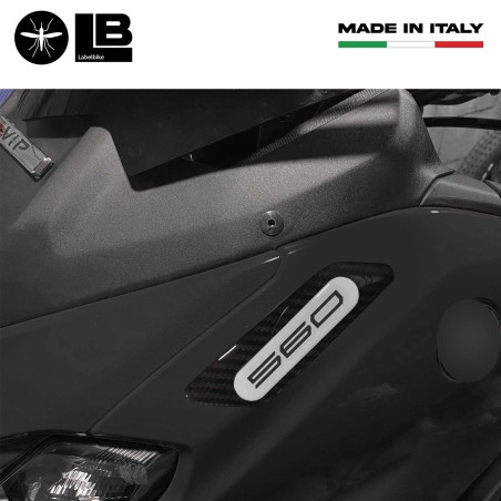 Adesivi resina 3D per tappi specchietti carene compatibili con Yamaha Tmax 2022