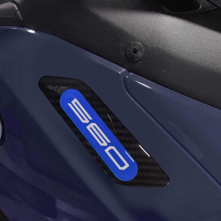 Adesivi resina 3D per tappi specchietti carene compatibili con Yamaha Tmax 2022