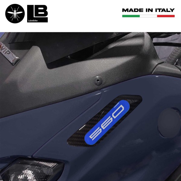 Adesivi resina 3D per tappi specchietti carene compatibili con Yamaha Tmax 2022