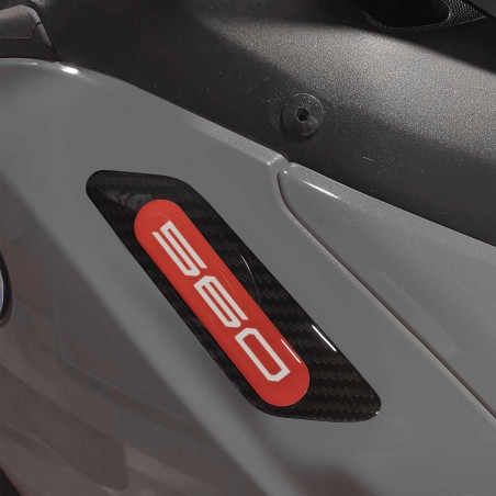 Adesivi resina 3D per tappi specchietti carene compatibili con Yamaha Tmax 2022