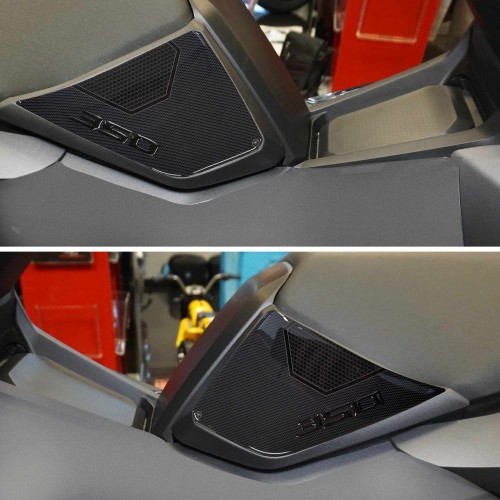 Adesivi resina 3D Protezioni laterali borchia compatibili con Honda ADV350 2022