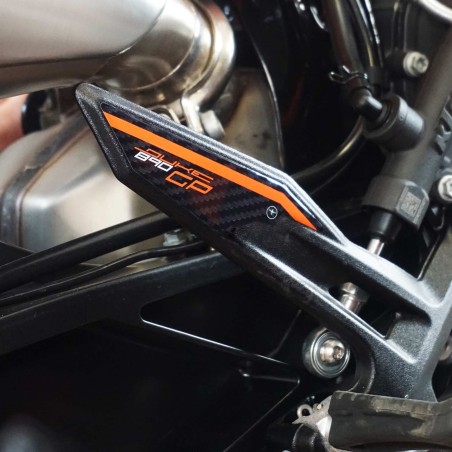 Adesivi resina Gel 3D battitacco moto compatibili con KTM 890 Duke GP 2022-23