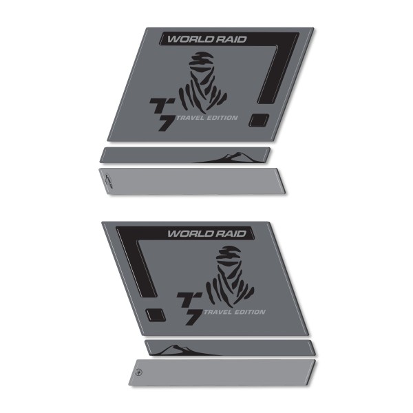 3D Harz Gel Aufkleber 3D Motorrad Seitentaschen kompatibel mit Yamaha Tenere 700 2022