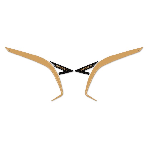 Adesivi resinati 3D paraspigoli codone scooter compatibili con Yamaha Tmax 2022-2025