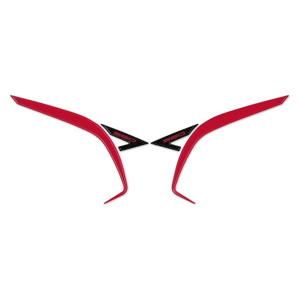 Adesivi resinati 3D paraspigoli codone scooter compatibili con Yamaha Tmax 2022-2025