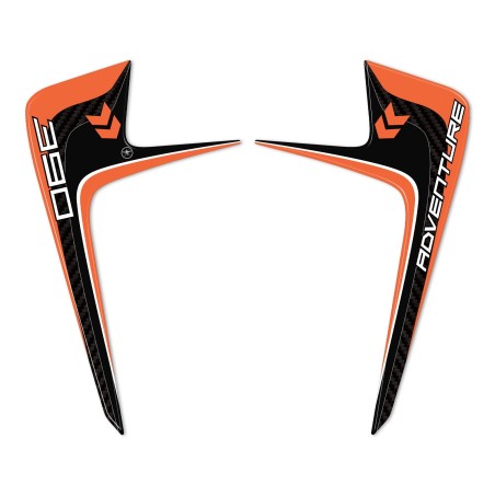 3D Resin Stickers Motorcycle Front Protectors compatible avec KTM 390 Adventure