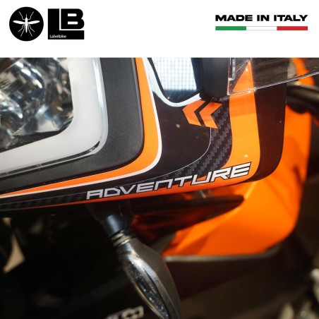 Adesivi resinati 3D Protezioni Frontali moto compatibili con KTM 390 Adventure