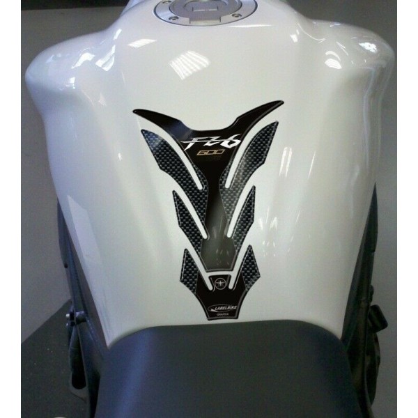 Adesivi serbatoio in resina stickers 3D per moto compatibili Yamaha FZ6 carbon