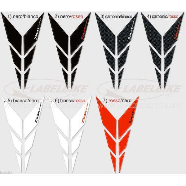 3D ADHESIVES-stickers COMPATIBLE pour YAMAHA TMAX 530 Y FRONT T MAX à partir de 2015