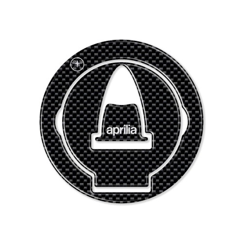 ADESIVI/STICKERS 3D CARBONIO TAPPO SERBATOIO compatibile x MOTO APRILIA dal 2007 2