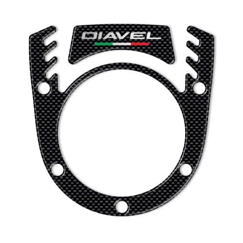 ADHESIVE 3D BLOCK KEY COVER kompatibel für MOTO DUCATI DIAVEL Carbon