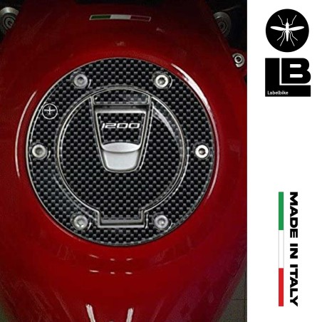 ADHESIVE 3D CARBON ELECTRONIC TANK CAP für MOTO DUCATI MULTISTRADA 1200