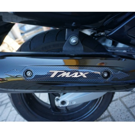Adhesivo 3D Ergal Escape Silenciador Protección Para Yamaha Tmax 500-530 A partir de 2008-16