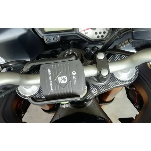 ADESIVO 3D GEL per PIASTRA STERZO compatibile per MOTO YAMAHA FAZER 8 2010-2016