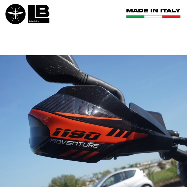 Adesivi 3D Protezione Paramani moto compatibile con KTM 1190 Adventure 2013-2016