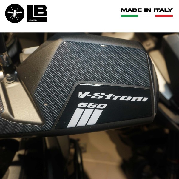 Adesivi 3D Protezioni Paramani moto compatibile con Suzuki V-Strom 650 2017-2025
