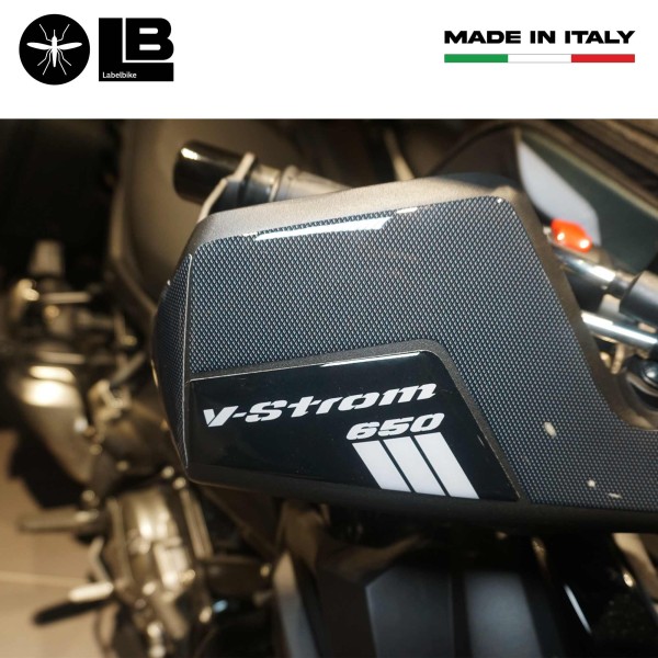 Adesivi 3D Protezioni Paramani moto compatibile con Suzuki V-Strom 650 2017-2025