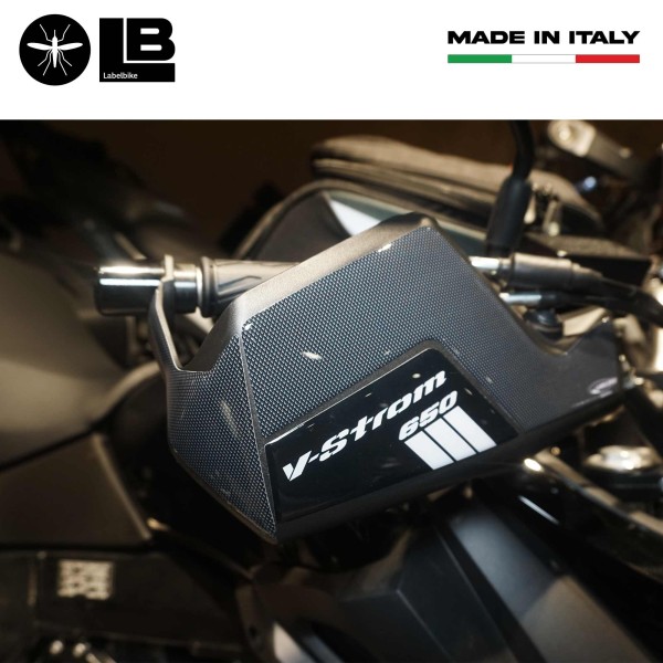 Adesivi 3D Protezioni Paramani moto compatibile con Suzuki V-Strom 650 2017-2025