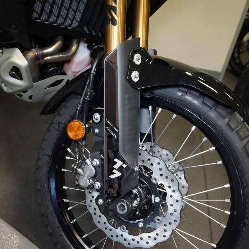 Adhesive Steering Wheel Protectors compatible with Yamaha Tenere 700 World Raid - Black