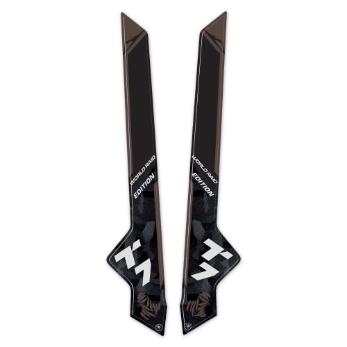 Protectores de volante adhesivos compatibles con Yamaha Tenere 700 World Raid - Negro 2