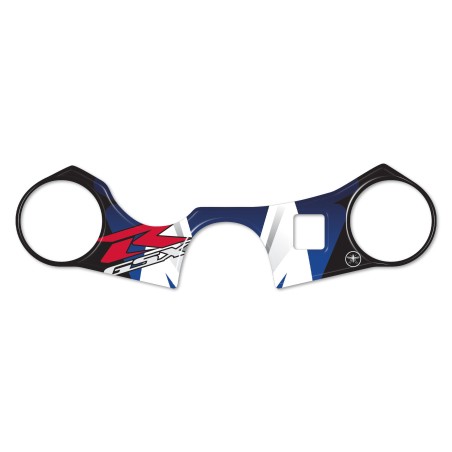 ADHESIVE 3D PROTECTION DE PLATEAU DE DIRECTION GSXR COMPATIBLE AVEC SUZUKI GSX-R 2006-16 Bleu