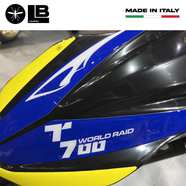 3D High wing sticker compatible with Yamaha Tenere 700 World Raid - Blue