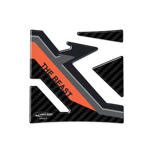 Sticker 3D Tank Guard LOW compatible avec la moto KTM 1290 Super Duke R 2021 2