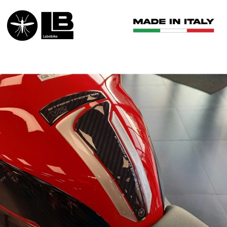 Sticker 3D Tank Guard compatible avec Ducati Streetfighter V2 2022-2024