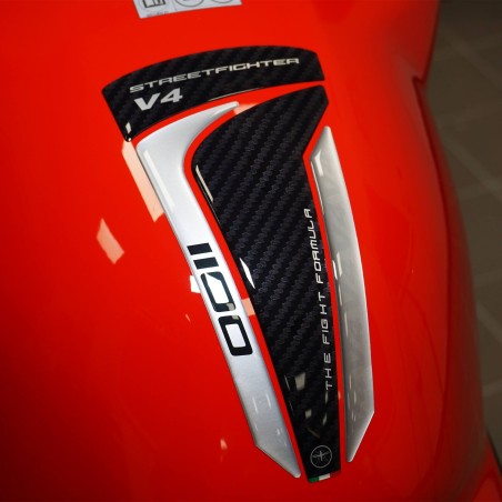 Adesivo 3D Paraserbatoio compatibile con Ducati Streetfighter V4 2020-2024