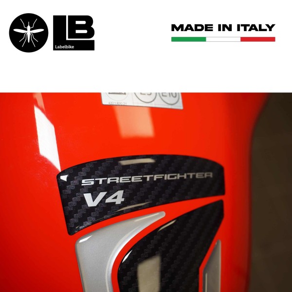 Adesivo 3D Paraserbatoio compatibile con Ducati Streetfighter V4 2020-2024