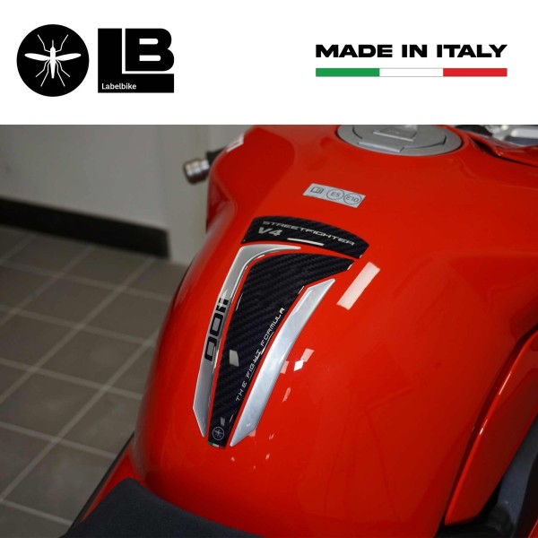 Adesivo 3D Paraserbatoio compatibile con Ducati Streetfighter V4 2020-2024