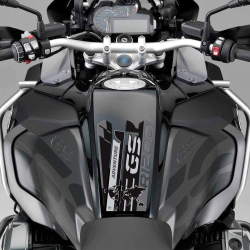 Autocollant de protection de réservoir 3D compatible avec la moto BMW R 1200 GS Adventure 2013-2018