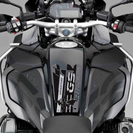 Adhesivo protector de depósito 3D compatible con moto BMW R 1200 GS Adventure 2013-2018.