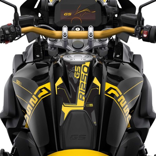 Adesivo 3D Paraserbatoio compatibile con moto BMW R 1250 GS 40th Ann. 2021-2023