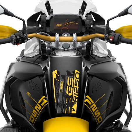 Adesivo 3D Paraserbatoio compatibile con moto BMW R 1250 GS Adv 40th Anniversary