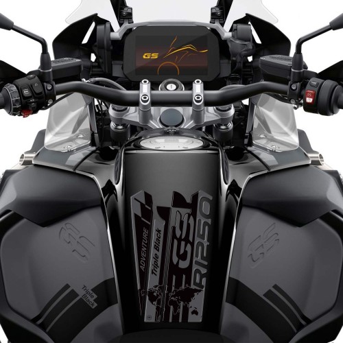 Sticker 3D Tank Guard compatible con moto BMW R 1250 GS ADV Triple Black