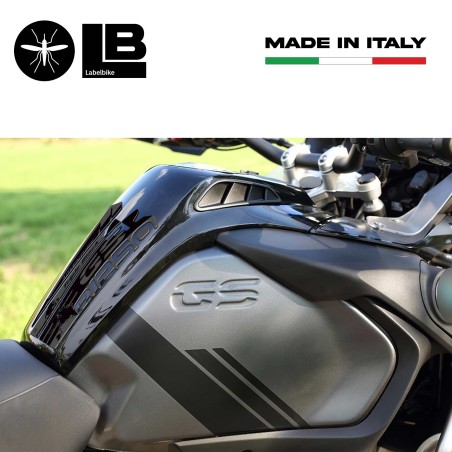 Adesivo 3D Paraserbatoio compatibile con moto BMW R 1250 GS ADV Triple Black