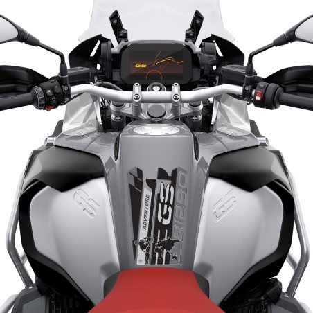 Adhesivo protector de depósito 3D compatible con la moto BMW R 1250 GS Adventure 2019-2022.