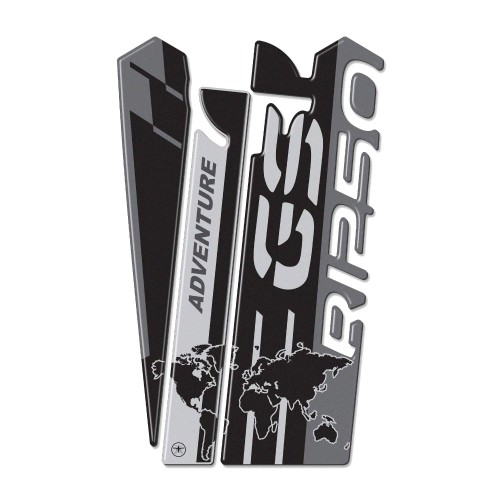 Adesivo 3D Paraserbatoio compatibile con moto BMW R 1250 GS Adventure 2019-2022 2