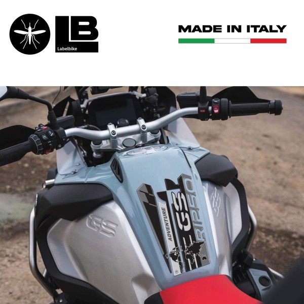 Adesivo 3D Paraserbatoio compatibile con moto BMW R 1250 GS Adventure 2019-2022