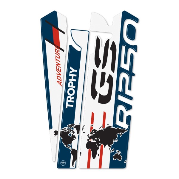 Adesivo 3D Paraserbatoio compatibile con moto BMW R 1250 GS Adventure Trophy