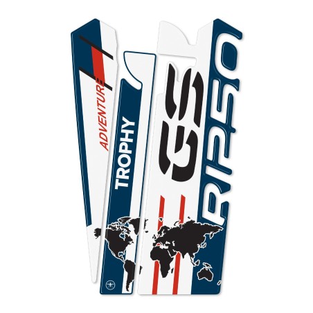 Adesivo 3D Paraserbatoio compatibile con moto BMW R 1250 GS Adventure Trophy