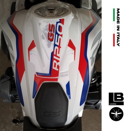 Adesivo 3D Paraserbatoio compatibile con moto BMW R 1250 GS Rallye 2021-2023
