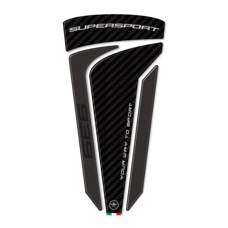 Adesivo 3D Paraserbatoio compatibile con Moto Ducati Supersport 939 2017-2020