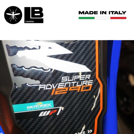 Sticker 3D Tank Guard compatible avec la moto KTM 1290 Super Adventure R 2021-24