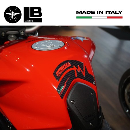 Adesivo 3D Paraserbatoio compatibile con moto Mv Agusta Brutale 800 2016-2021