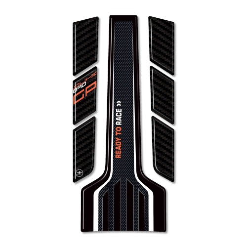 Pegatina 3D Protector depósito Moto compatible con Ktm Duke 890 GP 2022-2023 blanco 2