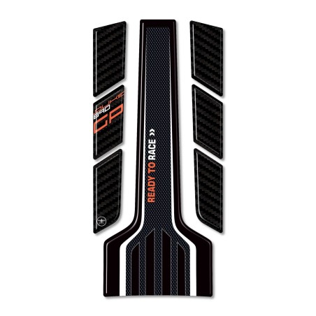 Sticker 3D Tank Guard Moto compatible avec Ktm Duke 890 GP 2022-2023 blanc