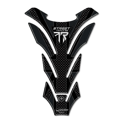 Adesivo 3D Paraserbatoio moto compatibile con Triumph Street Triple 765 R 2023 2
